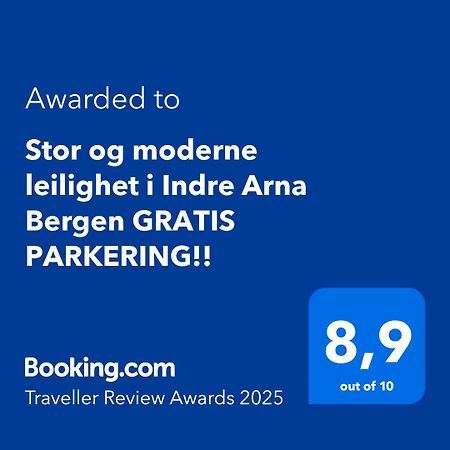 Stor Og Moderne Leilighet I Indre Arna Bergen Gratis Parkering!! Luaran gambar